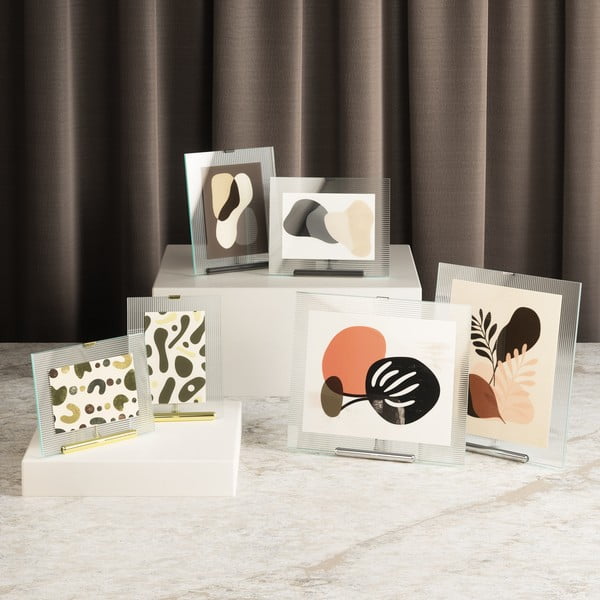 Melns stikla stāvošs foto rāmis 19x23 cm Flute – Umbra-image-4