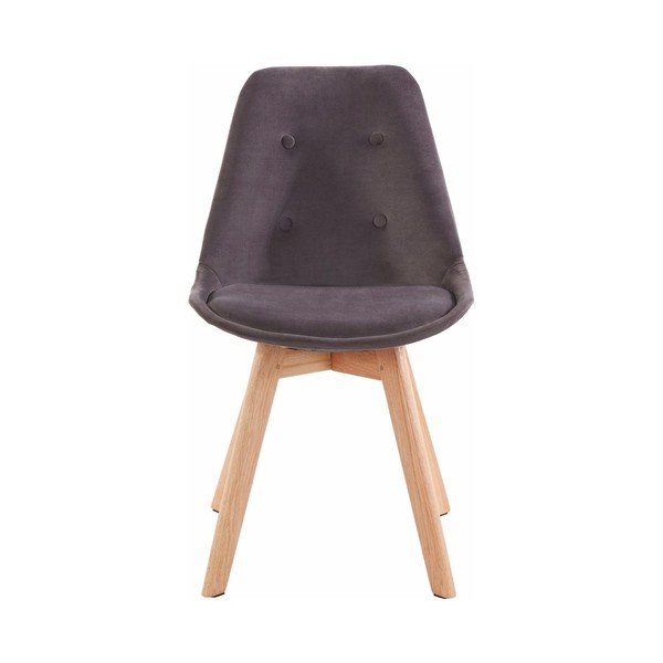 2 tumši pelēku ēdamistabas krēslu komplekts Støraa Ohio-image-1