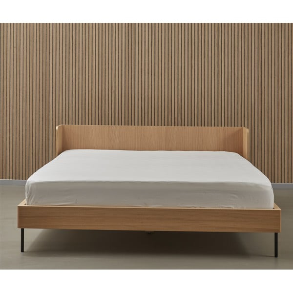 Ozolkoka imitācijas divguļamā gulta dabīgā tonī 160x200 cm Wrap – Bonami Selection-image-4