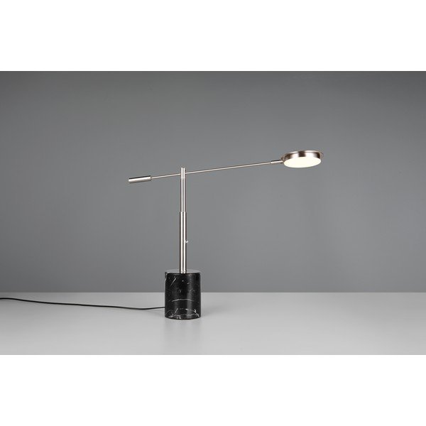Melna/sudraba krāsas LED galda lampa (augstums 65 cm) Fiore – Trio Select-image-3