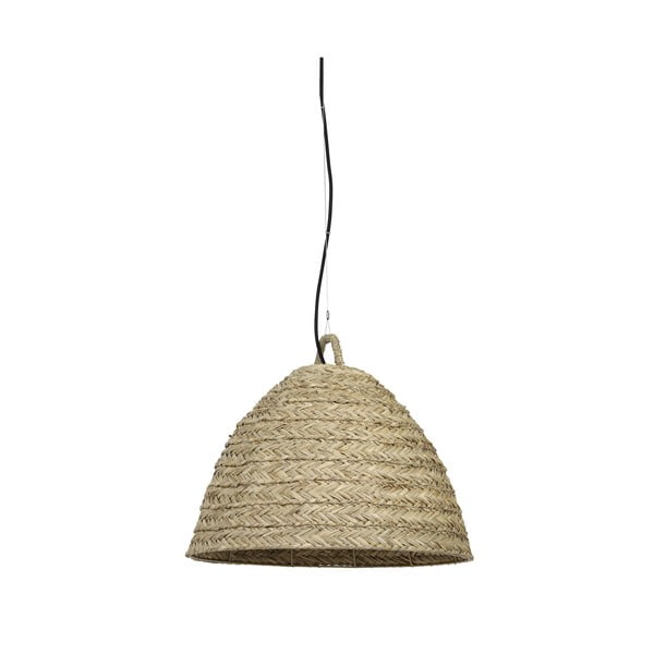 Griestu lampa dabīgā tonī ar jūras zāles abažūru ø 45 cm Paeru – Light & Living