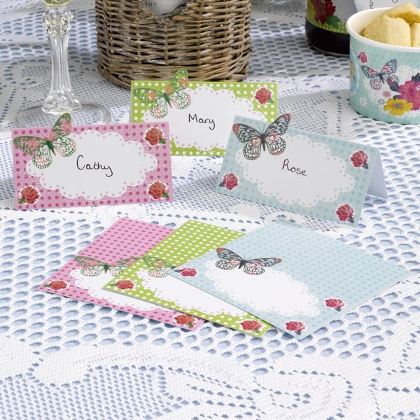 12 papīra vārdu etiķešu komplekts Neviti Fancy That