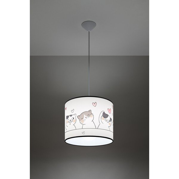 Balta bērnu lampa Puss – Sollux-image-1