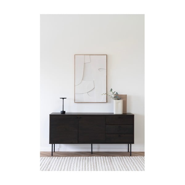 Melna LED galda lampa (augstums 28,5 cm) Lyneham – House Nordic-image-2