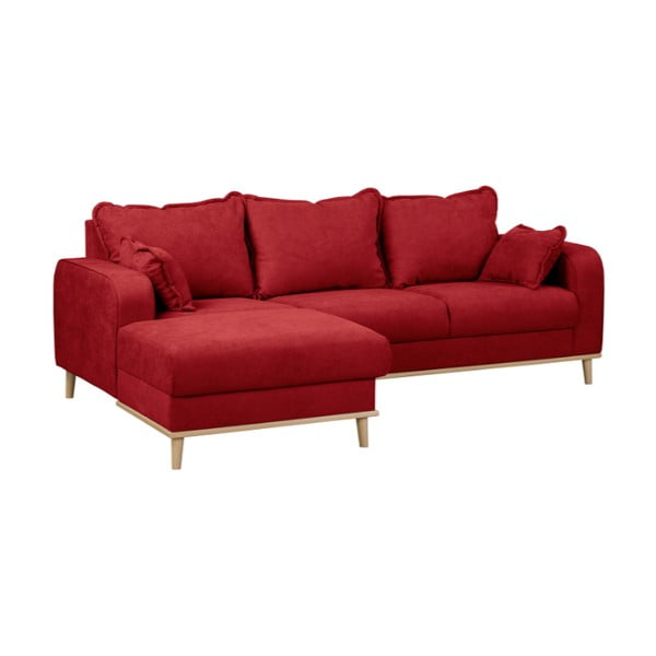 Sarkans stūra dīvāns (kreisais stūris) Beata – Ropez-image-2