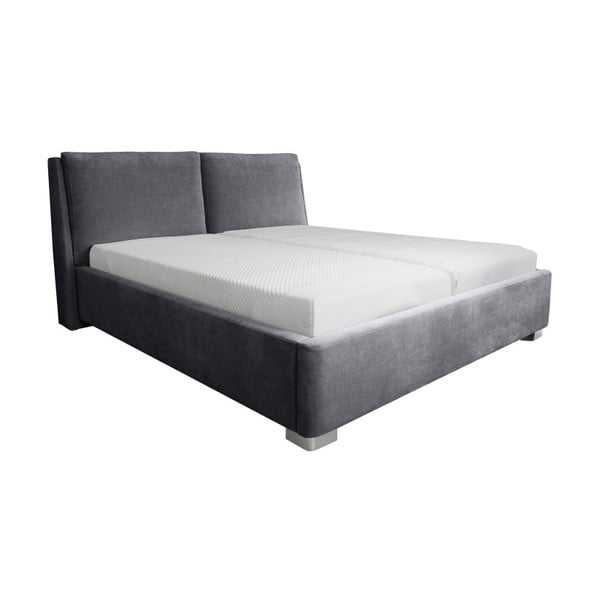 Pelēka divguļamā gulta Mazzini Beds Vicky, 160 x 200 cm-image-3