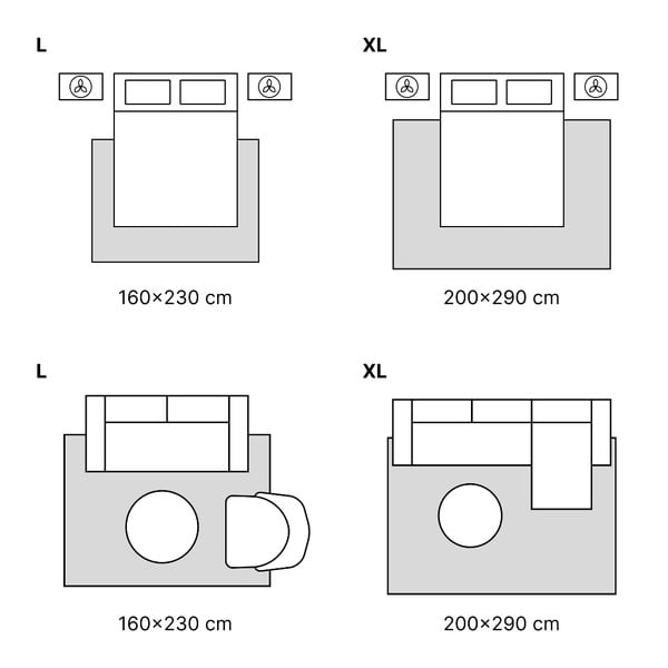 Pelēks paklājs 200x280 cm Soft – FD-image-3