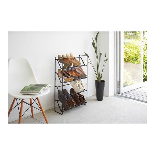 Melns apavu statīvs ar 4 līmeņiem YAMAZAKI Frame-image-1