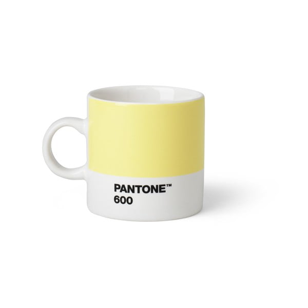 Gaiši dzeltena krūze Pantone Espresso, 120 ml