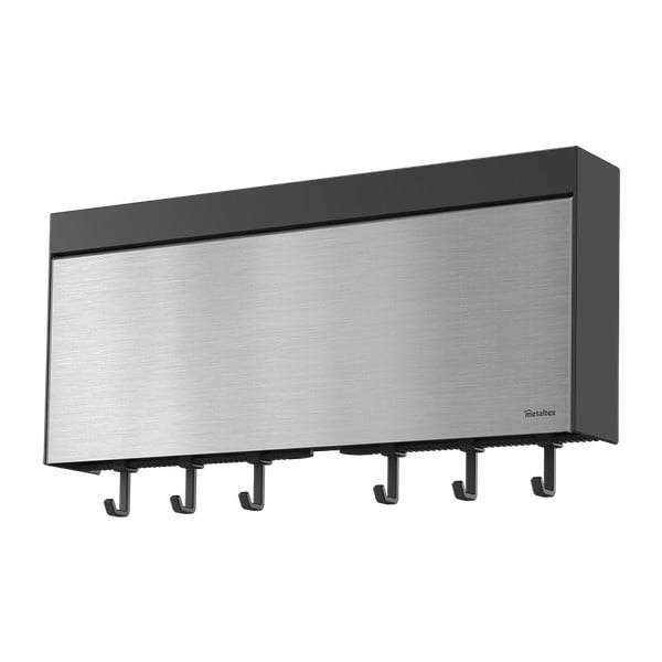 Sienas turētājs virtuves papīra dvieļiem un folijai Metaltex Tango Inox-image-4