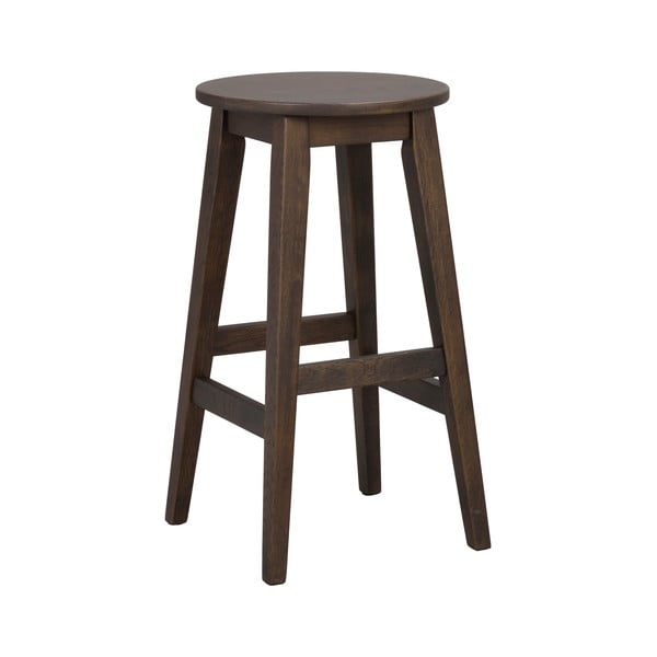 Tumši brūnas ozola masīvkoka bāra taburetes (2 gab.) (sēdekļa augstums 65 cm) Austin – Rowico-image-2