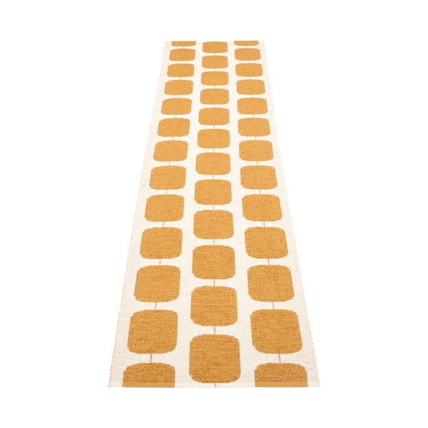 Okera dzeltens/krēmkrāsas iekštelpu un āra celiņa paklājs 70x300 cm Sten Ochre – Pappelina-image-2