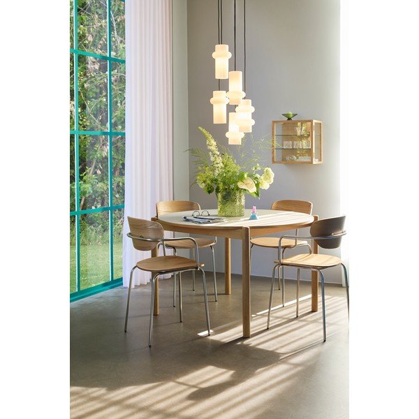 Balta stikla piekaramā lampa ø 15 cm Pilule – Hübsch-image-4