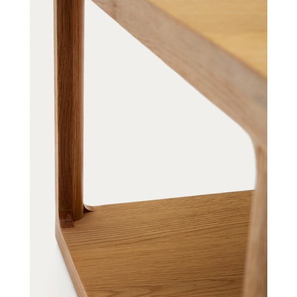 Sānu galdiņš ar ozolkoka imitāciju 50x50 cm Maymai – Kave Home-image-4
