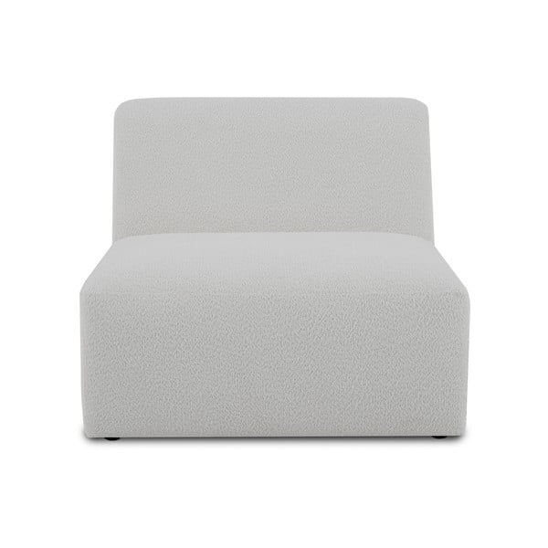 Balts modulārais dīvāns no buklē auduma (vidējā moduļa) Roxy – Scandic