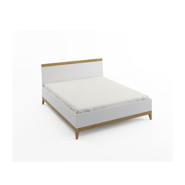 Divguļamā gulta no priedes masīvkoka SKANDICA Livia High Bed, 200 x 200 cm