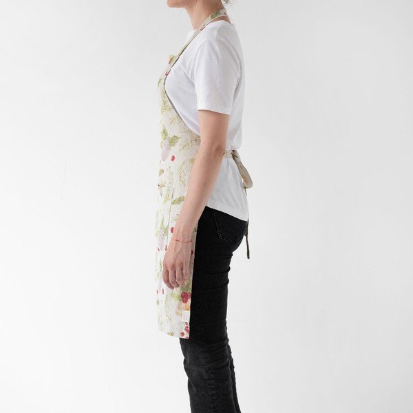 Ziemassvētku lina priekšauts Linen Tales Daily Apron Jingle Bells, 80 x 55 cm-image-1