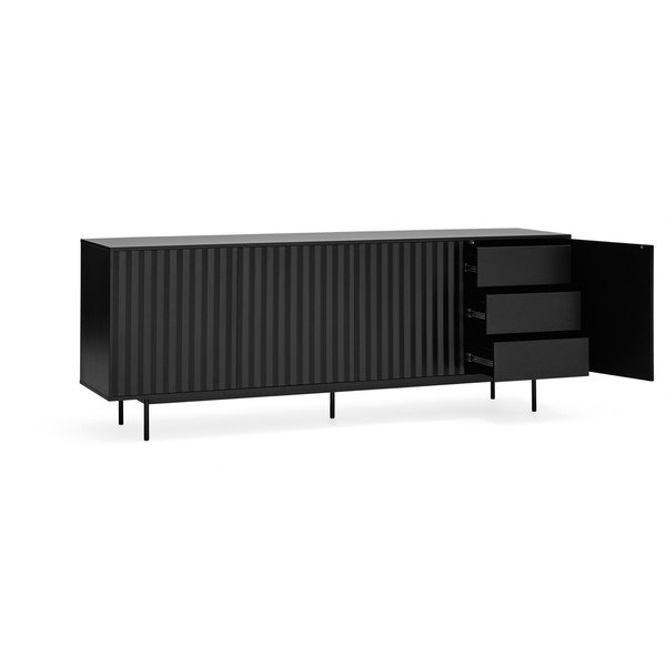 Melna zema kumode 211x80 cm Sierra – Teulat-image-3