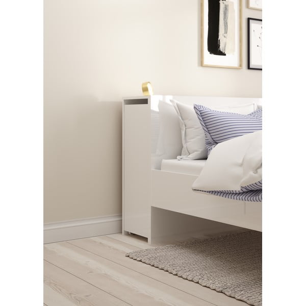 Balts gultas galvgalis 165x80 cm Naia – Tvilum-image-1