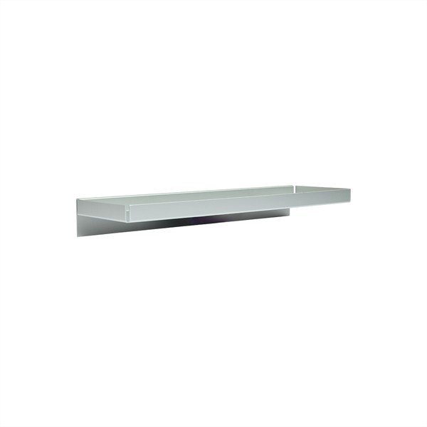 Sudraba krāsas metāla sienas plaukts 50 cm Bakku – OYOY Living Design