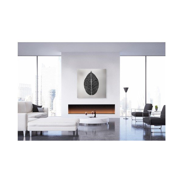 Attēls Styler Canvas Silver Uno Black Leaf, 65 x 65 cm-image-1