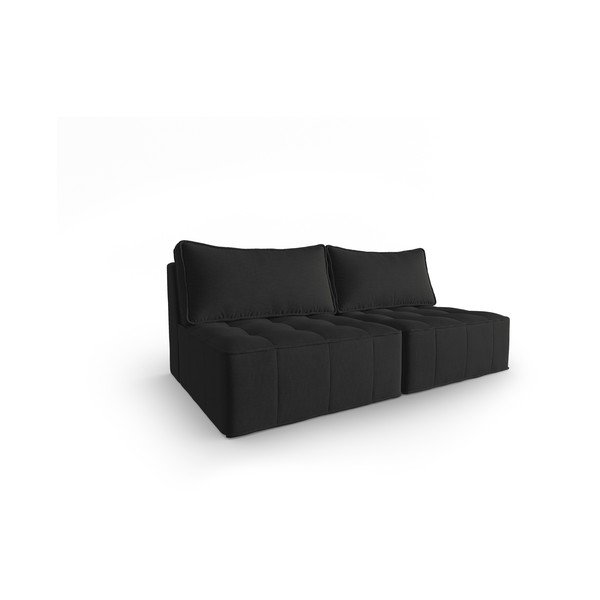 Melns dīvāns 160 cm Mike – Micadoni Home-image-1