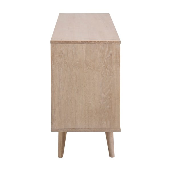 Dabīga toņa zema kumode ar ozolkoka imitāciju 150x75 cm Nagano – Actona-image-4