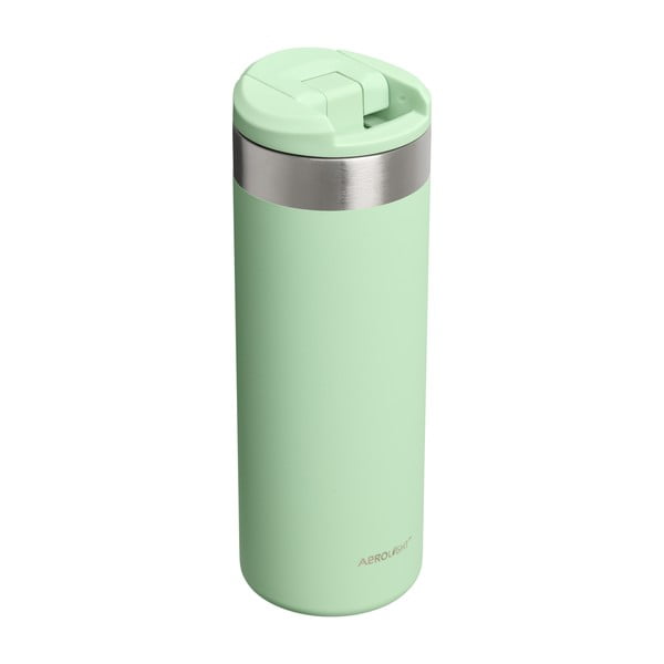 Salvijas zaļa nerūsējošā tērauda termokrūze 470 ml AeroLight™ Transit Mug Pistachio – Stanley-image-1