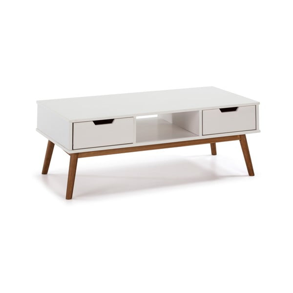 Balts priedes masīvkoka kafijas galdiņš Marckeric Baku-image-2