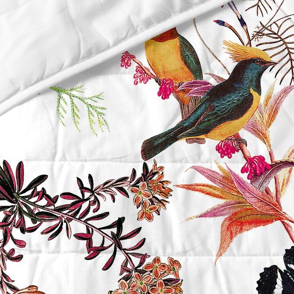 Kokvilnas stepēts gultas pārklājs 240x260 cm Birds of paradice – Happy Friday-image-2