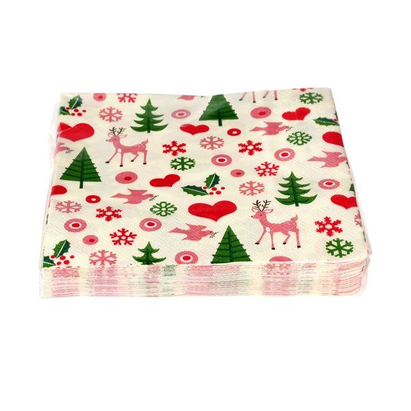 Salvetes (20 gab.) 25x25 cm 50s Christmas – Rex London