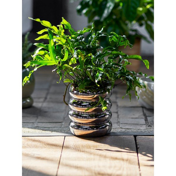 Akmensmasas puķu poda apvalks ø 16 cm Shine – Bloomingville-image-1