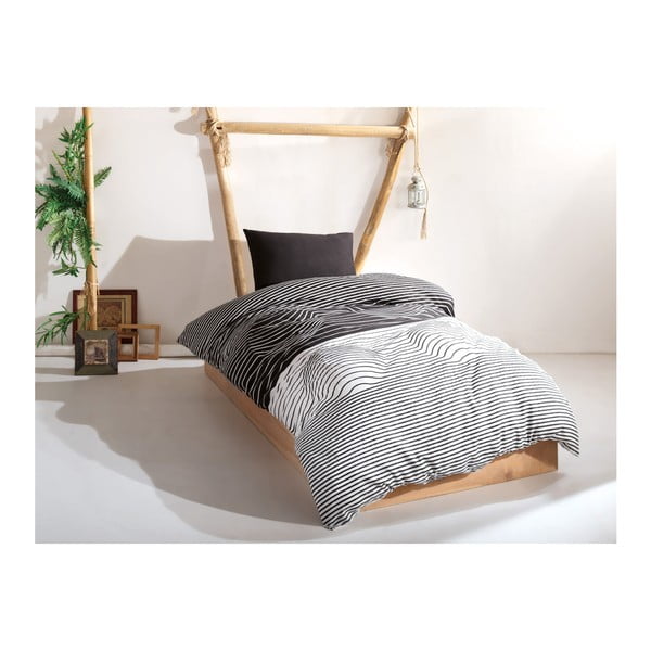 Kokvilnas vienvietīgas gultas pārklāju komplekts Leslie, 160 x 220 cm