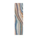 Zils ar rokām darināts vilnas celiņa paklājs 60x230 cm Abstract Flow – Flair Rugs