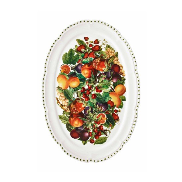 Paplāte no sintētiskā kaula porcelāna 35x50 cm Le Primizie – Brandani