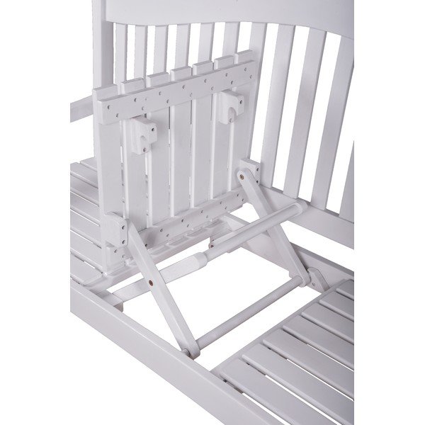 Balts masīvkoka dārza sols Singapore – Garden Pleasure-image-4