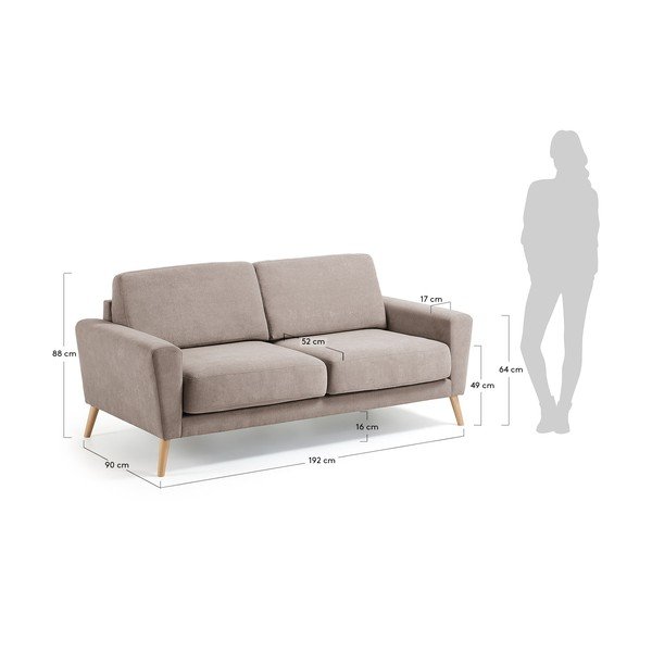 Gaiši brūns dīvāns Kave Home Guy-image-3