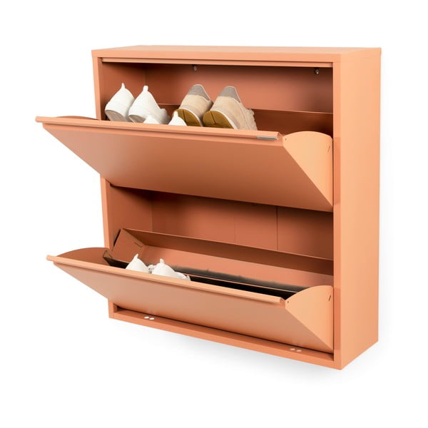 Lašrozā metāla atverams apavu plaukts 75x77,5x22,5 cm Billy – Spinder Design-image-2