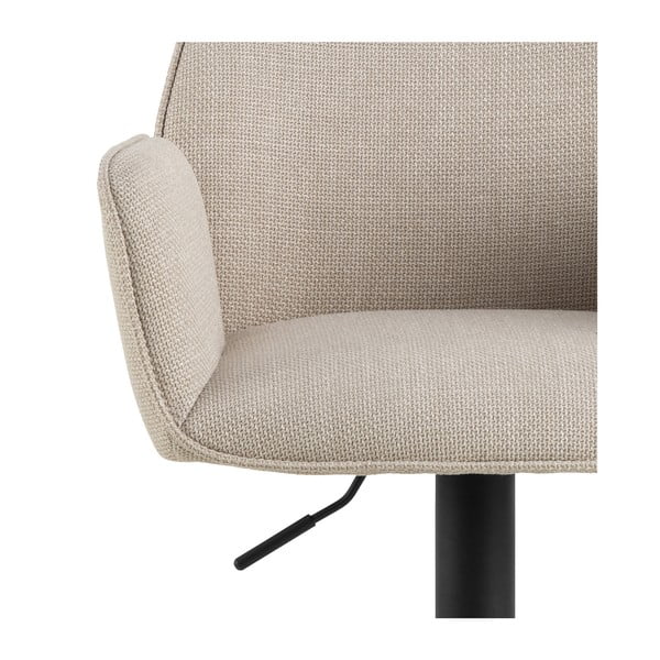 Bēšs bāra krēsls ar regulējamu augstumu/ar roku balstiem (sēdekļa augstums 85 cm) Glenda – Actona-image-3