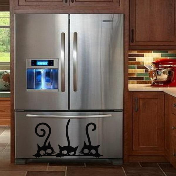 3 uzlīmju komplekts Ambiance Funny Cats Trio, 20 x 35 cm-image-1