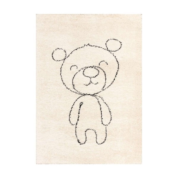 Smilškrāsas antialerģisks bērnu paklājs 230x160 cm Teddy Bear – Yellow Tipi