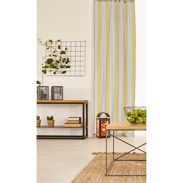 Dzeltens aizkars Really Nice Things Cortina Hogar Yellow Stripes-image-1