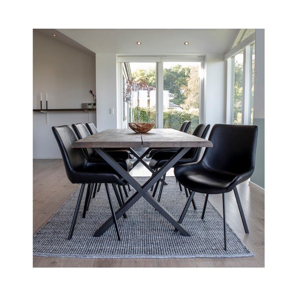 Melni pusdienu krēsli (2 gab.) Memphis – House Nordic-image-1