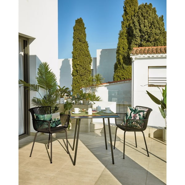 Melns dārza krēsls Kave Home Surpika-image-1