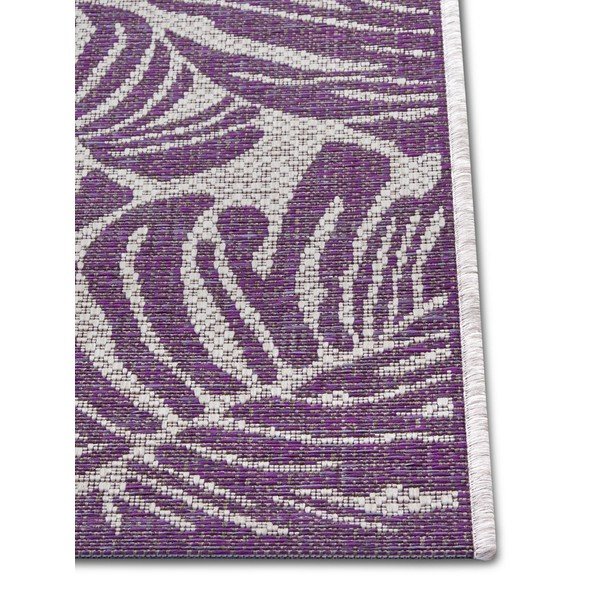 Violets un bēšs āra paklājs NORTHRUGS Monstera, 160 x 230 cm-image-2