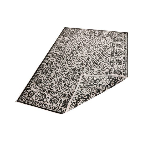 Melnbalts rakstains divpusējs paklājs Bougari Curacao, 120 x 170 cm-image-2
