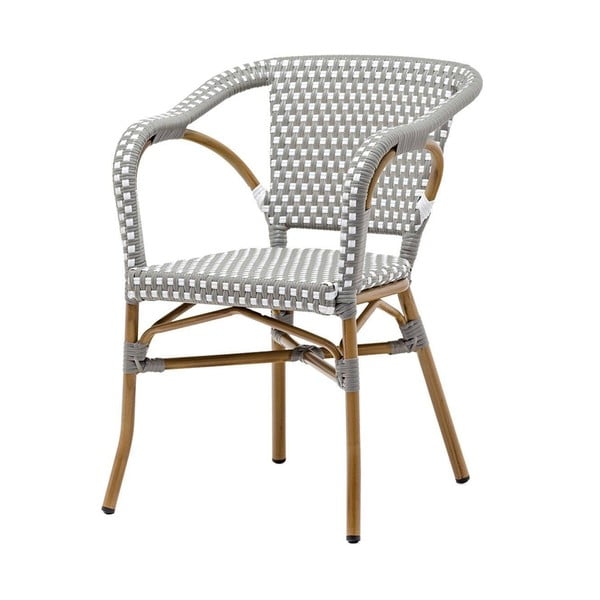 Pelēks metāla dārza atpūtas krēsls Oasis – Floriane Garden