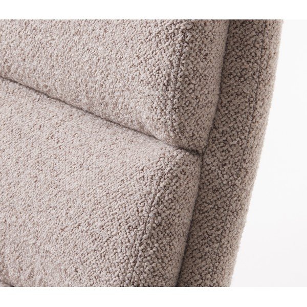Gaiši pelēks relaksējošs atpūtas krēsls ar kāju balstu no buklē auduma Sifton – Unique Furniture-image-4