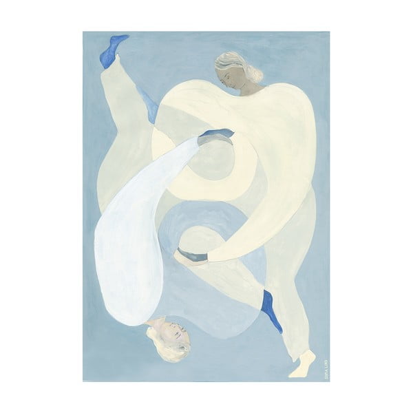 Plakāts 70x100 cm Hold You - Blue – Sofia Lind – The Poster Club