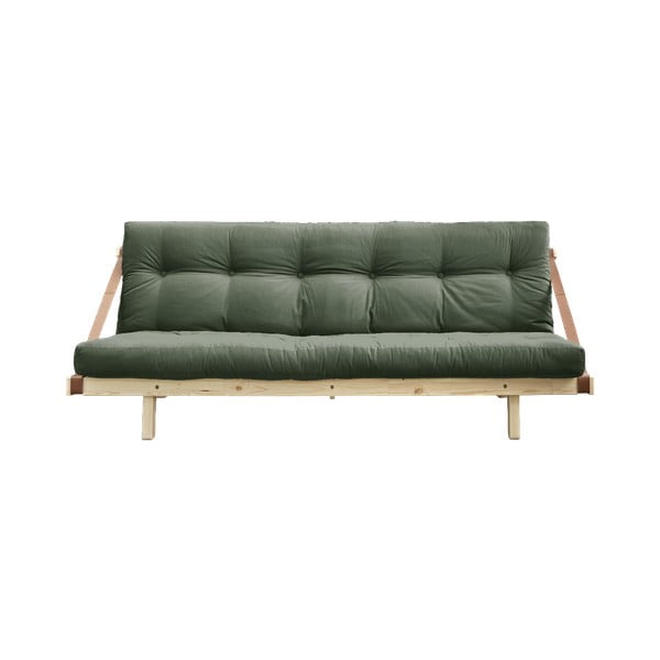 Izvelkamais dīvāns Karup Design Jump Natural Clear/Olive Green